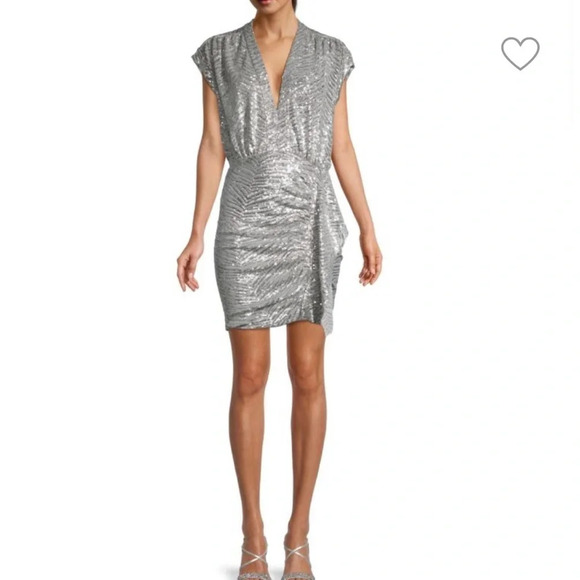 IRO Dresses & Skirts - IRO Sagria Zebra Miracle sequined Sheath stretch-jersey dress Size 2 34.